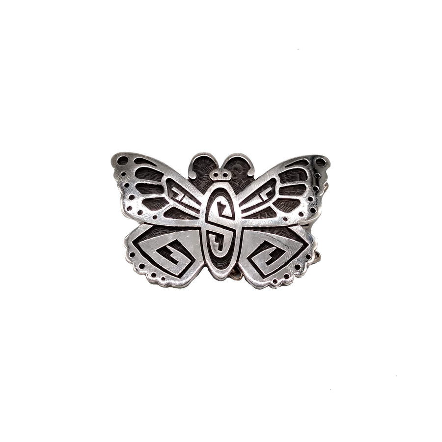 Hopi Overlay Butterfly Pendant