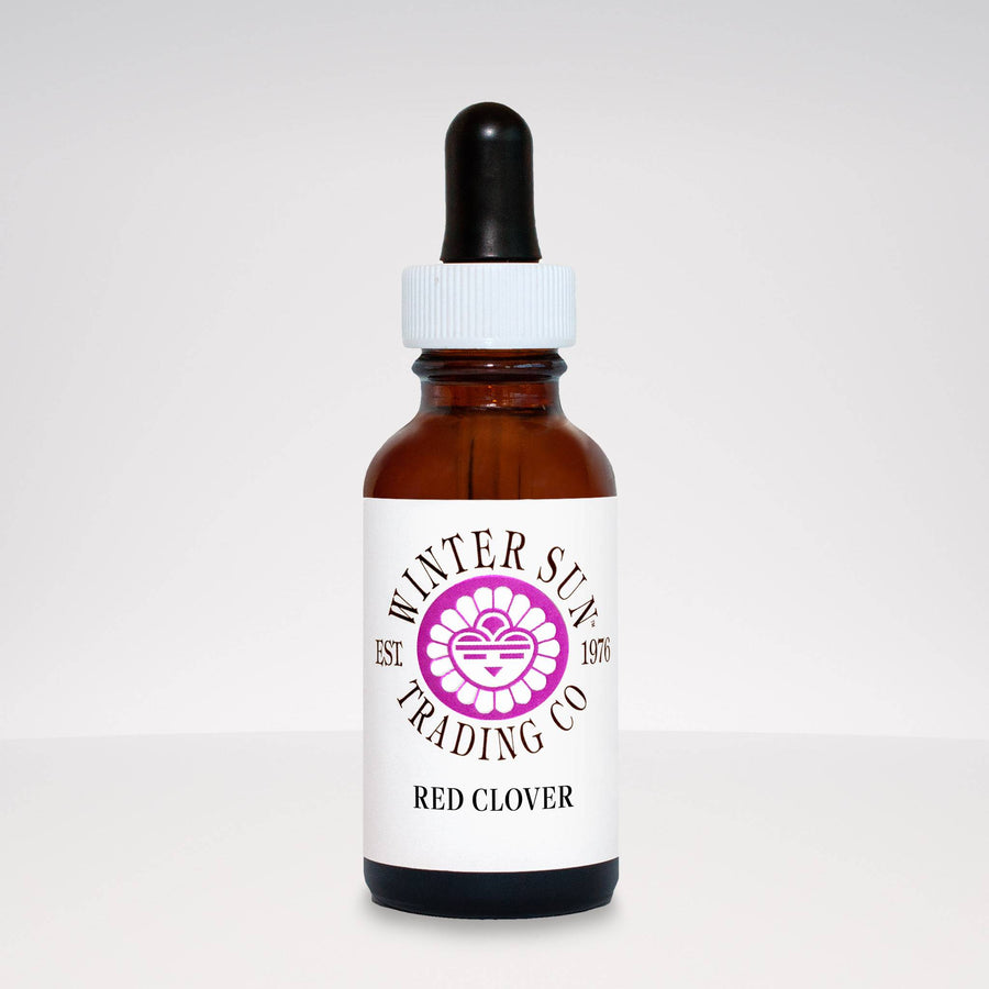 Red Clover herbal tincture 1 oz. - Winter Sun Trading Co.